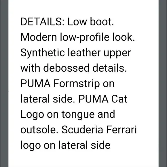 Puma NWOB Ferrari Drift Cat Red and Black Sneakers with Sleek Design 10.5M